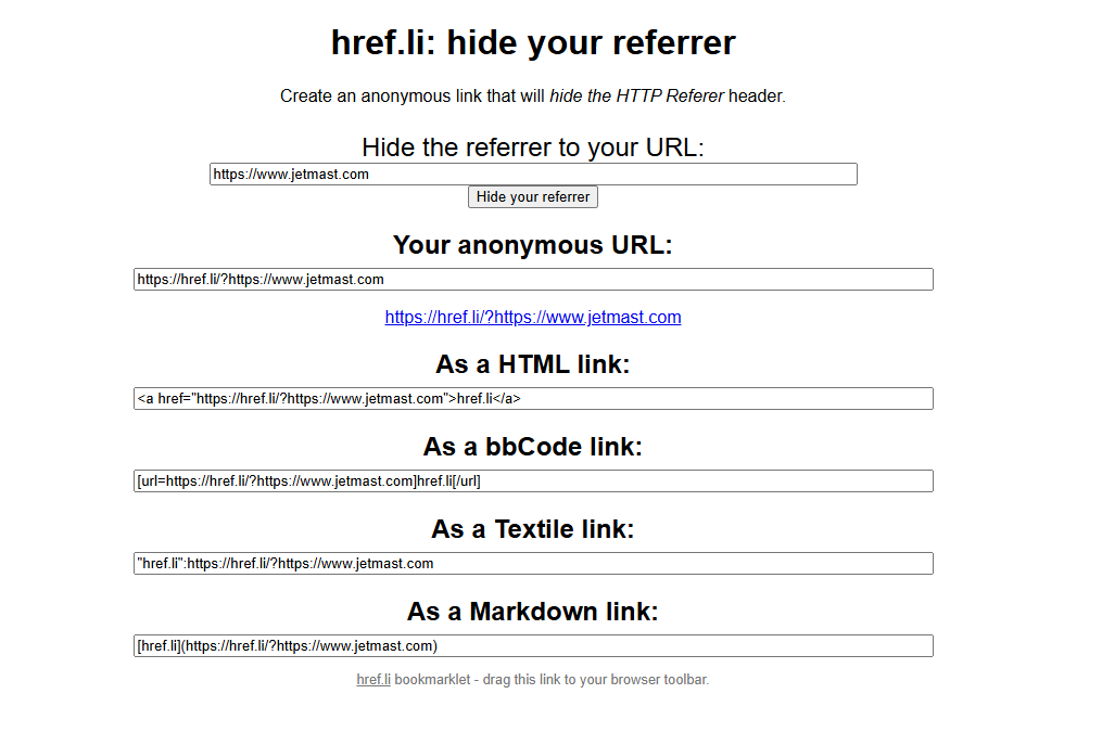 href.li:极简纯粹的 URL 跳转与 Referer 隐藏工具推荐-墨桅博客